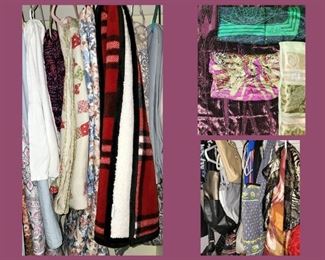 Very Small Sample of the HUGE Amount of Linens, Scarves and Handbags Available; There are Literally 100s! 
