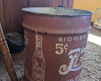 5 Gallon Pepsi cola tin