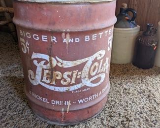 5 Gallon Pepsi cola tin