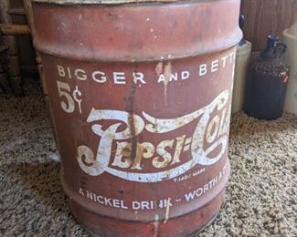 5 Gallon Pepsi cola tin