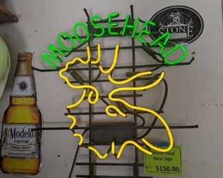 Moosehead neon sign $150