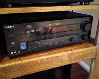Various vintage stereo receivers, phono inputs, CD, Tape etc