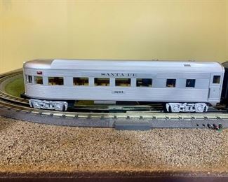 Complete running Rail King ready to run f 3 diesel santa fe train set with switches