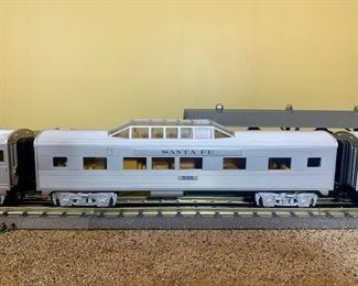 Complete running Rail King ready to run f 3 diesel santa fe train set with switches
