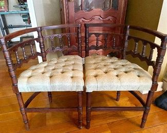 Pair of antique corner chairs