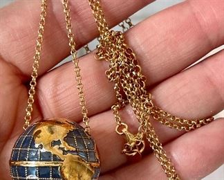 Item 67:  Globe Pendant Necklace: $24