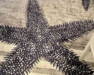 Item 152:  Thomas Paul "Starfish" Rug - 6'7" x 9':  $95