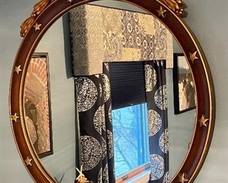 Item 124:  Decorative Mirror with Bald Eagle - 26.75": $325