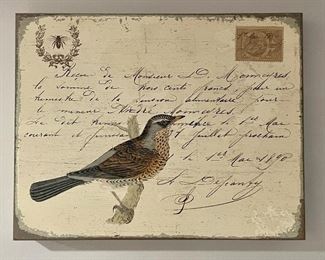 Item 135:  "Wood" Postcard (upper left corner has a fly) - 11" x 14":  $14