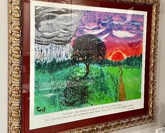 Item 441:  Framed Print by Teej - 31" x 26.5": $165