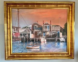 Item 421:  "Harbor Sunrise" by Tom Mielko 6/100 - 36" x 30":  $325
