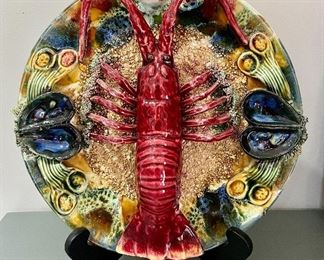 Item 173:  Jay Willfred for Andrea Sadek 3-D Lobster Plate - 13": $165