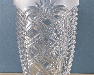 Item 187:  Pressed glass vase: $16