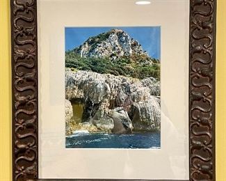 Item 400:  Framed Photograph (Cliffs) - 16" x 18.5":  $28