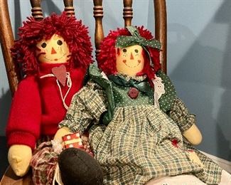 Item 344:  Raggedy Ann & Andy Dolls: $28 for pair