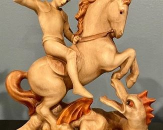 Item 348:  "St. George Slays the Dragon" Hummel Figurine:  $75