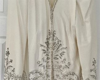 Item 456:  Saks 5th Avenue beaded silk jacket & skirt (size 12):  $275