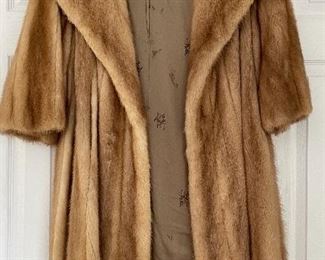 Item 459:  Vintage Autum Haze Mink Coat: $345