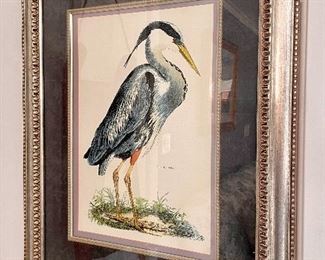 Item 438:  "Great Blue Heron" Print - 22.25" x 28.25": $165