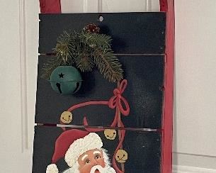 Item 231:  Hand Painted Santa Sled - 33":  $48