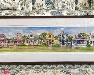 Item 440:  "Vineyard Cottages" by Fitzgerald 10/100 - 48.25" x 16.75: $225