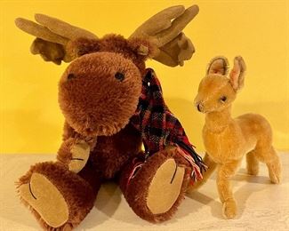 Item 240:  Boyd's Collection Mohair Moose & Vintage Deer:  $26