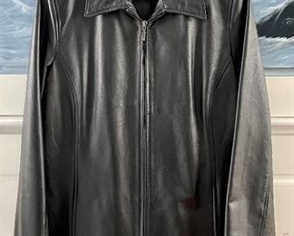 Item 471:  Gap Leather Jacket (size M): $62