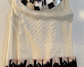 Item 477:  Moschino Sleeveless Shirt (size M): $65