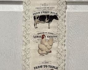 Item 396:  Hanging Vertical Welcome Banner - 33.5":  $14