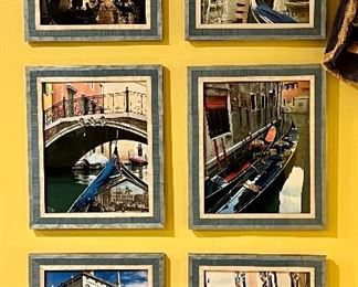 Item 407:  Framed "Italian" Photographs: $22 each or $110 for all