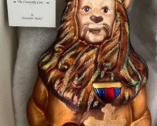 Item 497:  Christopher Radko 1997 "The Cowardly Lion" Ornament:  $125