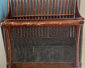 Spectacular Large Antique American Cranberry Rake From Cape Cod - 19.5" x 6": $325