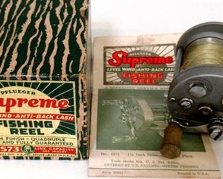 Vintage Pflueger Supreme Fishing Reel