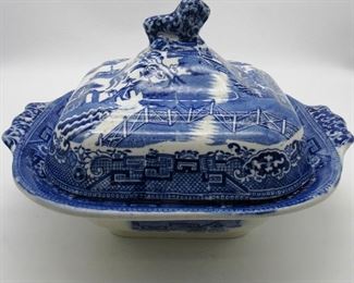 Transferware Casserole Dish