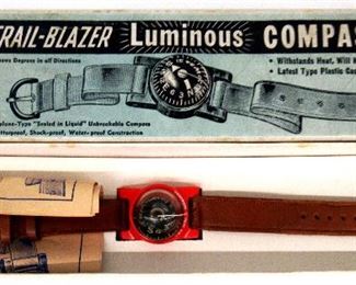 Vintage Trail-Blazer Luminous Compass