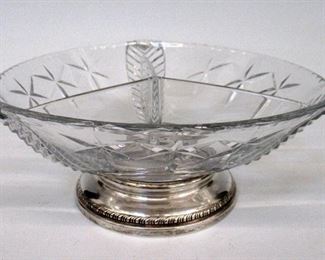 Sterling Silver and Glass Dish