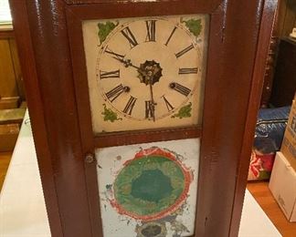 Antique New Haven Clock Ogee Wall Clock