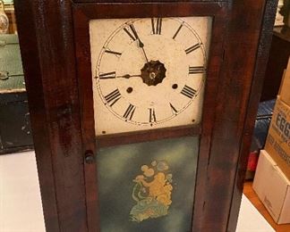 Antique New Haven Clock Co. Ogee Wall Clock