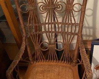 Antique Wicker Rocking Chair