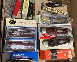 Assorted Pocketknives (Case XX, Schrade and more)