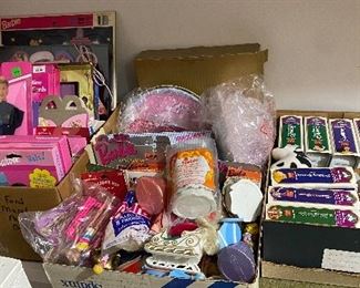 Numerous Barbie Dolls and Barbie Toys