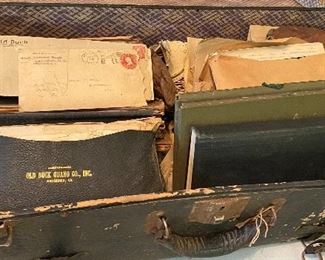 Suitcase of Old Paper Ephemera