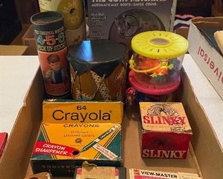 Assorted Toys and Viewmaster Reels