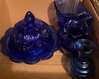 Cobalt Butter Dish