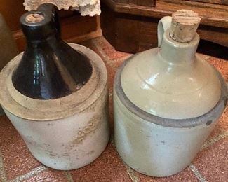 Old Stoneware Jugs