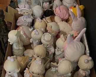 Lots of Precious Moments Statues with Boxes