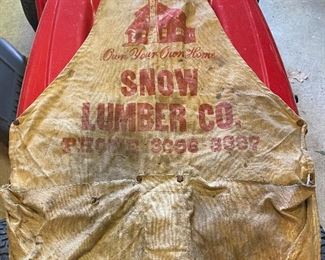 Old Snow Lumber Advertising Apron