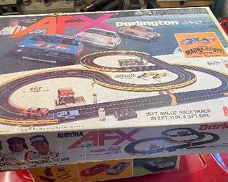 AFX Darlington Slot Car Set with Extra Cars