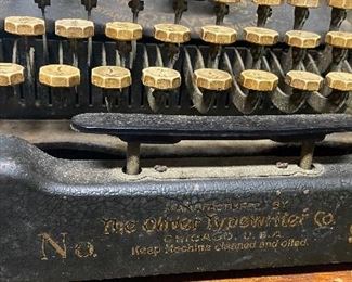 Old No. 9 Oliver Typewriter