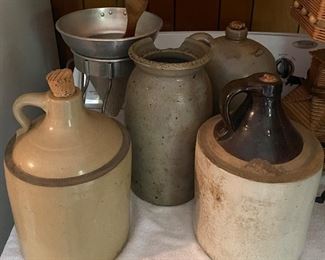 Stoneware Jugs/Ricer